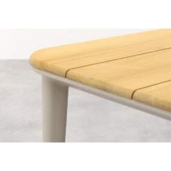 Vdgarde Premium Alaska Tuintafel - Teak/alu - Mokka- 240x100 Cm -Beliani Winkel 01164d8f1060409687966837f159ff87