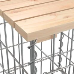 VidaXL - Tuinbank Schanskorfontwerp - Massief Grenenhout - 103x44x42 Cm -Beliani Winkel 016205fc63014cd9bfcb54dfd7e5fa73