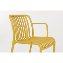 Housecraft Living Mante Tuinstoelen Geel - Set Van 4 -Beliani Winkel 04efa50c3748455aaf896d5b6bf703a6