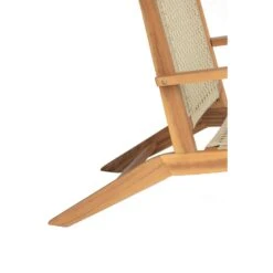 Tuinstoel Van Massief Acaciahout En Touw -Beliani Winkel 05787fd4b5404d41a90eb10d65d3bd58