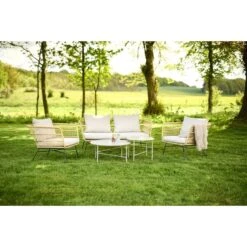 Lisomme Dax Rotan Tuinstoel Naturel Met Kussens Beige -Beliani Winkel 05897d2ff79e47379ffbfe015aea3379