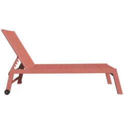 Happy Garden Zonnebaden BARBADOS - Oranje - Aluminium -Beliani Winkel 05bd15178bf84eb7bbe3f9c9b29ae0a0