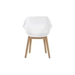 Set Van 2- Hartman Sophie Studio Diningstoel- White - Teak Poot -Beliani Winkel 06144b41f91e4e0bb6aacb650fbcff17