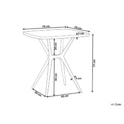 Beliani Tuintafel SERSALE - Wit Synthetisch Materiaal -Beliani Winkel 06167cf8983549359ffa2a6f436c40f7
