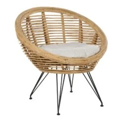 MARATEA - Tuinstoel Set Van 2 - Lichtbeige - Rotan -Beliani Winkel 066407d5502b42d7a6c8d5270c8fe909
