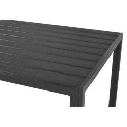 Lisomme Stan Tuintafel Zwart - 150 X 90 Cm -Beliani Winkel 07513bd771f24589b5f5c3ea07ac1040