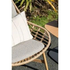 Castello Lounge Fauteuil - Light Teak Look - Natural Rotan-merino Sand 19 Castello Lounge Fauteuil - Light Teak Look - Natural Rotan-merino Sand -Beliani Winkel 08807b57b19d4721a90861c2e579c06e