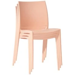 CLP Tuinstoel Meton Kunststof - Pfirsich -Beliani Winkel 08cc58e102954c6083483a6f2400c3f0