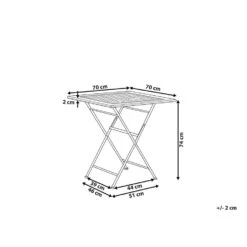 Beliani Inklapbare Tafel BORMIO - Zwart Ijzer 6 Beliani Inklapbare Tafel BORMIO - Zwart Ijzer -Beliani Winkel 09575bf6c1f241e6842aea067f120d7e