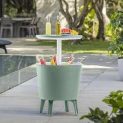 Keter Coolbar Partytafel - 49.5x49.5x57cm - Groen -Beliani Winkel 095c1d734b91479a9ea1c33157567ca8