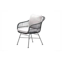 Set Van 4 - Garden Impressions Margriet Tuinstoel - Zwart/Zand -Beliani Winkel 0a24fab1026f45fdac5b60a6c0c310ff