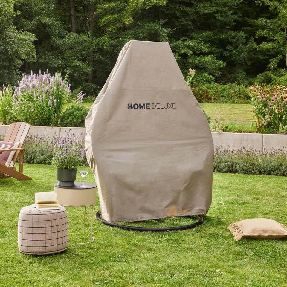 Merkloos HOME DELUXE Polyrotan Hangstoel TWIN Zwart Met Regenhoes 3 Merkloos HOME DELUXE Polyrotan Hangstoel TWIN Zwart Met Regenhoes - Afbeelding 3