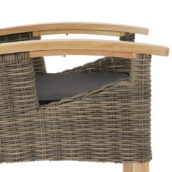 Tectake Wicker Stoel Rosarno, Natuur -Beliani Winkel 0d7cb0580cf241358ed83eedab40d45d