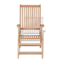 VidaXL Tuinstoelen 2 St Verstelbaar Massief Teakhout -Beliani Winkel 0e1aa7651f744e3c841c347b8735dfbb