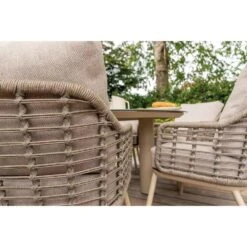 Taste By 4 Seasons Puglia Lage Tuinstoel - Latte -Beliani Winkel 0ef1f392a1cb4eb1ab11e4b72316584f