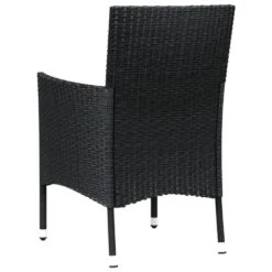 VidaXL - Buitenstoelen - Kussens - Zwart - Poly Rattan - 4 Stuks -Beliani Winkel 0f0807756f5c445d82f512eb692a0cc2