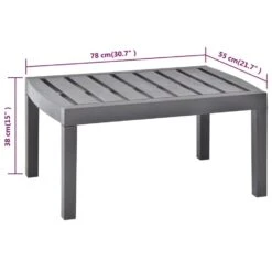 VidaXL Tuintafel 78x55x38 Cm Kunststof Mokkakleurig -Beliani Winkel 0f31c59089164bc69077166b82b4c5ee
