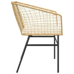VidaXL - Tuinstoelen - Kussens - Bruin - Poly Rattan - 2 Stuks -Beliani Winkel 0f5aa1f7f3bc42f3af9d8567ec9efee9