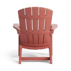 Keter Troy Adirondack Tuinstoel - 85x80x96,5cm – Terracotta -Beliani Winkel 0f7cdad7efb1486f981cd72d30cadc86