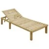 VidaXL Ligbed Geïmpregneerd Grenenhout