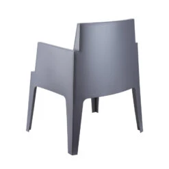 Garden Impressions Box Tuinstoel Antraciet The Original - 4 Stuks -Beliani Winkel 1000003862 0104