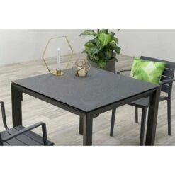 Garden Impressions Palmas Tuintafel 90x90 Cm Donker Grijs 5 Garden Impressions Palmas Tuintafel 90x90 Cm Donker Grijs -Beliani Winkel 1000006052 0101