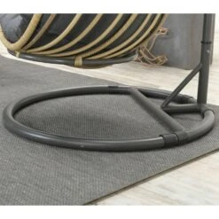 Garden Impressions Hangstoel Panama Hangstoel Ei - Natural Rotan -Beliani Winkel 1000009439 0104