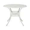 ANCONA - Tuintafel - Wit - 90 X 90 Cm - Aluminium