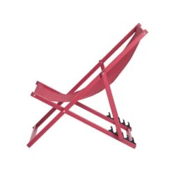 Beliani Tuinligstoel LOCRI - Rood Polyester, Aluminium 7 Beliani Tuinligstoel LOCRI - Rood Polyester, Aluminium -Beliani Winkel 1000024387 0103