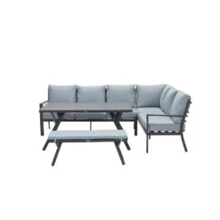 Garden Impressions Senja Sport Tuinbankje 110x40xH45 - Mint Grijs -Beliani Winkel 1000025704 0104