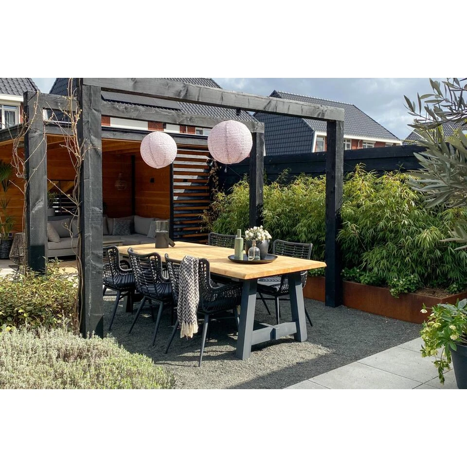 VDG Jasmine Dining Tuinstoel - Black 3 VDG Jasmine Dining Tuinstoel - Black - Afbeelding 3