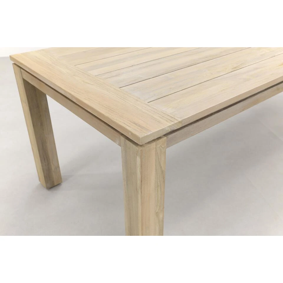 Allure VDG Rome Teak Tuintafel 240 X 100 Cm. - Grey 4 Allure VDG Rome Teak Tuintafel 240 X 100 Cm. - Grey - Afbeelding 4