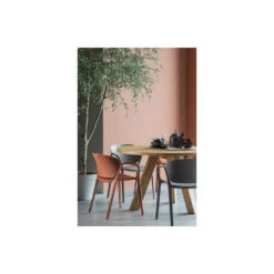 WOOOD Tuinstoel Bent - Kunststof - Taupe - Set Van 4 -Beliani Winkel 1000033693 0102