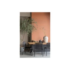 WOOOD Tuinstoel Billie - Kunststof - Zwart - Set Van 4 -Beliani Winkel 1000033694 0103