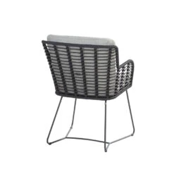 4 Seasons Outdoor Fabrice Lounge Dining Stoel - Donker Grijs -Beliani Winkel 1000035577 0103