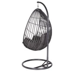 Garden Impressions Panama Hangstoel Ei - Donker Grijs -Beliani Winkel 1000035642 0103