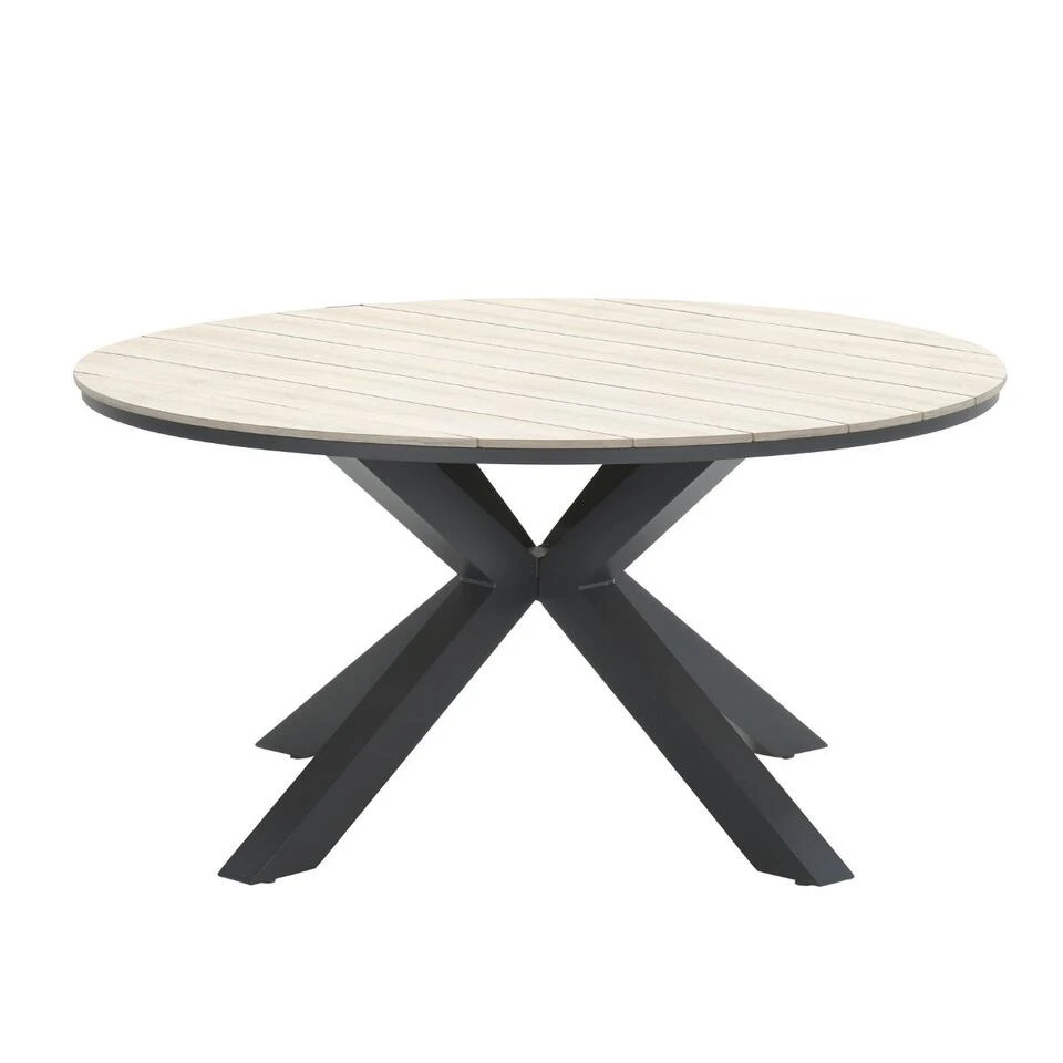 Garden Impressions Tulli Tuintafel 148 Cm - Licht Bruin 2 Garden Impressions Tulli Tuintafel 148 Cm - Licht Bruin - Afbeelding 2