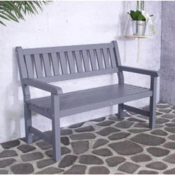 SenS-Line Bordeaux Tuinbank - Grenenhout - Grijs 5 SenS-Line Bordeaux Tuinbank - Grenenhout - Grijs -Beliani Winkel 1000038274 0102