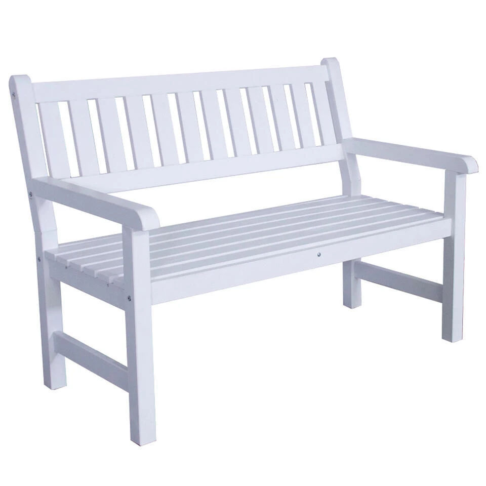 SenS-Line Bordeaux Tuinbank - Grenenhout - Wit 1 SenS-Line Bordeaux Tuinbank - Grenenhout - Wit