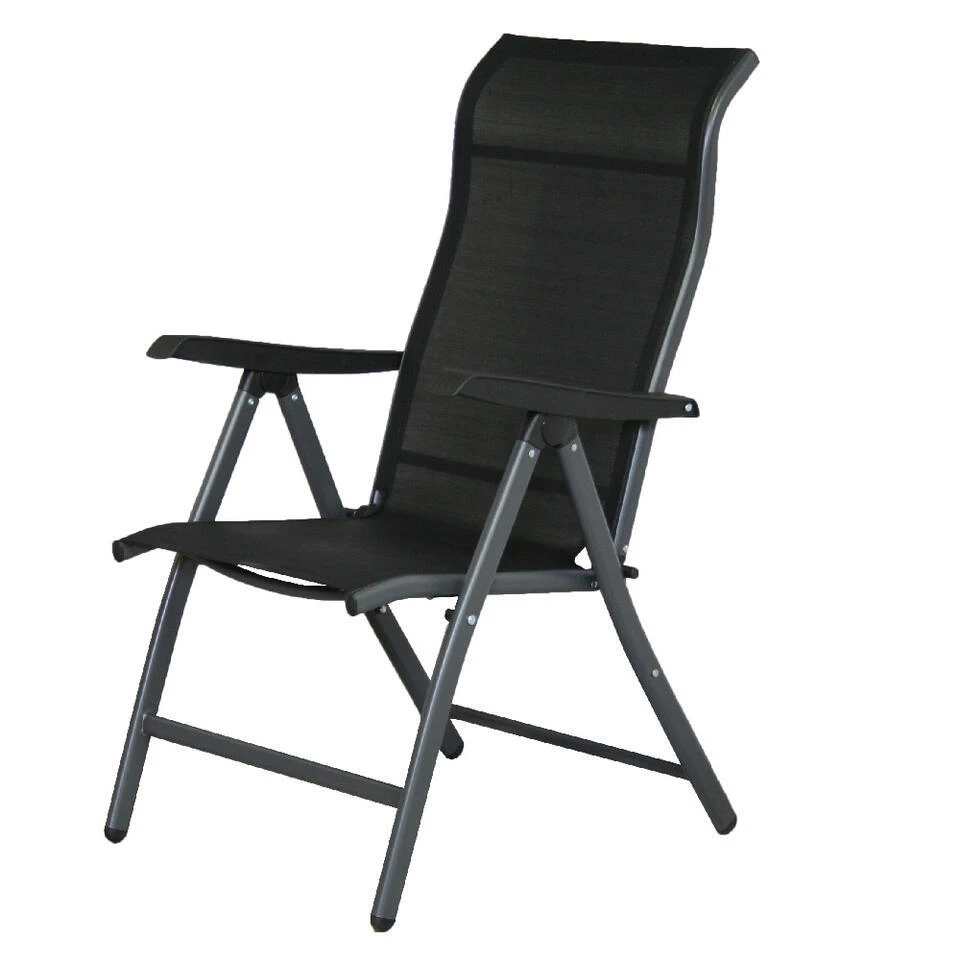 SenS-Line Sardinië Verstelbare Tuinstoel - Zwart 1 SenS-Line Sardinië Verstelbare Tuinstoel - Zwart