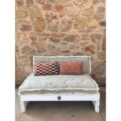 2L Home & Garden Palletbank Whitewash - Wit 6 2L Home & Garden Palletbank Whitewash - Wit -Beliani Winkel 1000038531 0102