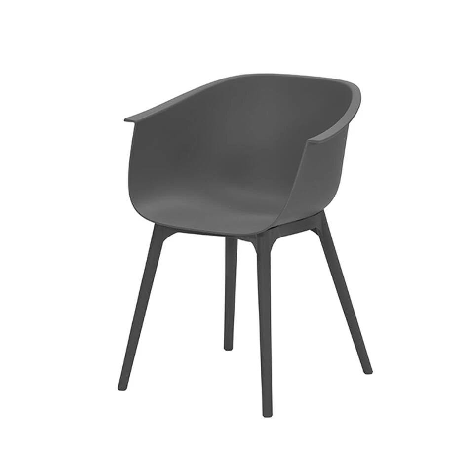 Garden Impressions Lexy Tuinstoel Donker Grijs - 2 Stuks 2 Garden Impressions Lexy Tuinstoel Donker Grijs - 2 Stuks - Afbeelding 2