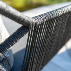 4 Seasons Outdoor Accor Tuinstoel - Donker Grijs -Beliani Winkel 1000040791 0104