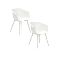 Garden Impressions Lexy Tuinstoel Wit - 2 Stuks