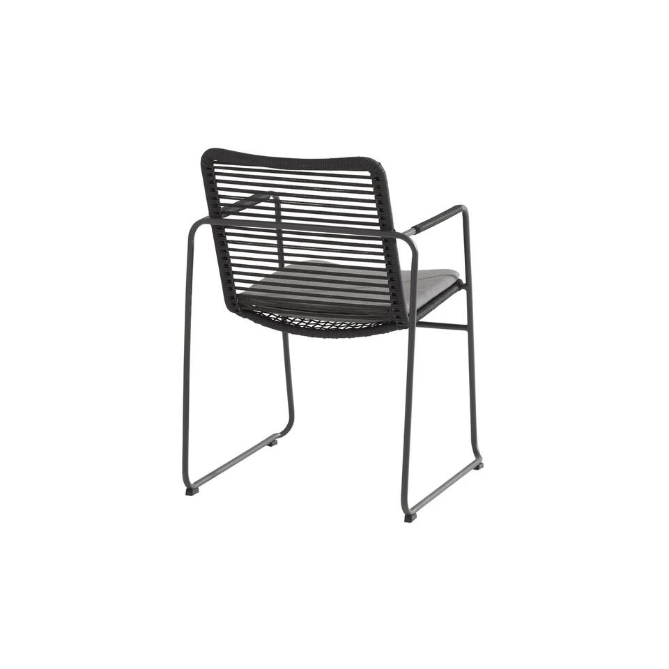 4 Seasons Outdoor Elba Stapelbare Tuinstoel - Donker Grijs 4 4 Seasons Outdoor Elba Stapelbare Tuinstoel - Donker Grijs - Afbeelding 4