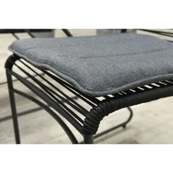 Garden Impressions Mason Stapelbare Tuinstoel - Zwart -Beliani Winkel 1000040799 0103