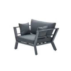 Garden Impressions Hiko Lounge Tuinstoel - Donker Grijs -Beliani Winkel 1000040934 0103