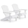 Keter Troy Adirondack Tuinstoel - Set Van 2 - 85x80x96.5cm - Wit