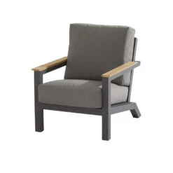 4 Seasons Outdoor Capitol Lounge Tuinstoel - Donker Grijs 7 4 Seasons Outdoor Capitol Lounge Tuinstoel - Donker Grijs -Beliani Winkel 1000042157 0104