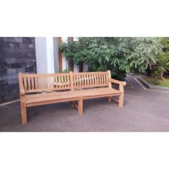 VDG Teakhouten Tuinbank Patrick XL - 250 Cm -Beliani Winkel 1000045386 0102